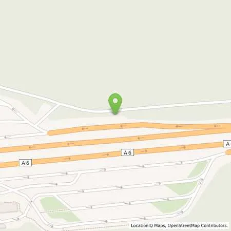 Standortübersicht der Tankstelle BAT FRANKENHOEHE NORD - A6 in 91589 Aurach