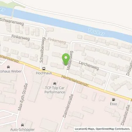 Standortübersicht der Tankstelle AVIA Tankstelle in 97980 Bad Mergentheim