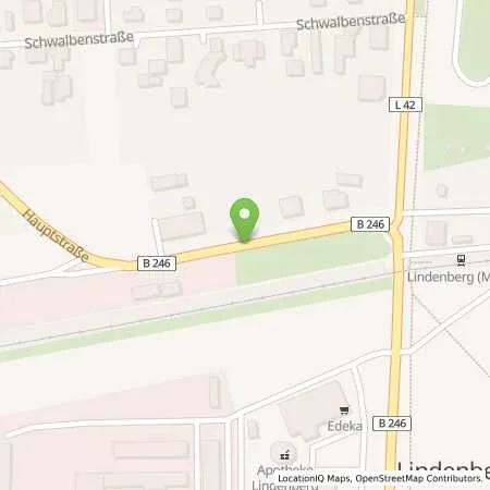 Standortübersicht der Tankstelle bft-Tankstelle in 15848 Tauche (Lindenberg)