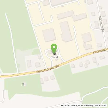 Standortübersicht der Tankstelle TotalEnergies Dresden in 01169 Dresden