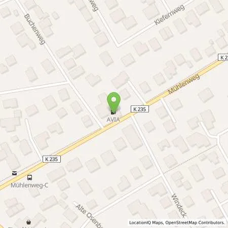 Standortübersicht der Tankstelle AVIA Tankstelle in 26209 Hatten