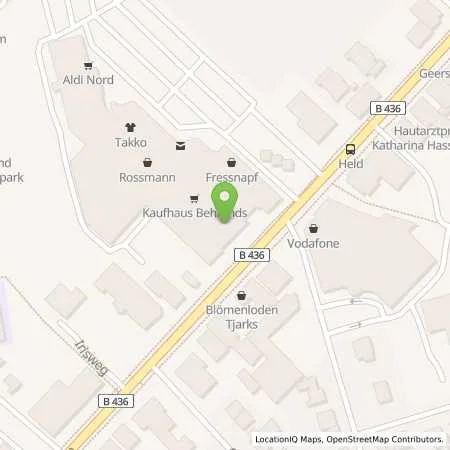 Standortübersicht der Tankstelle Kaufhaus Behrends in 26639 Wiesmoor