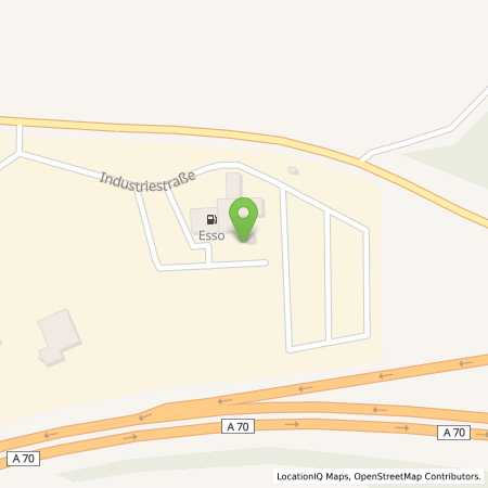 Standortübersicht der Benzin-Super-Diesel Tankstelle: Esso Tankstelle in 95349, THURNAU
