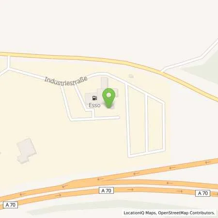 Standortübersicht der Tankstelle Esso Tankstelle in 95349 THURNAU