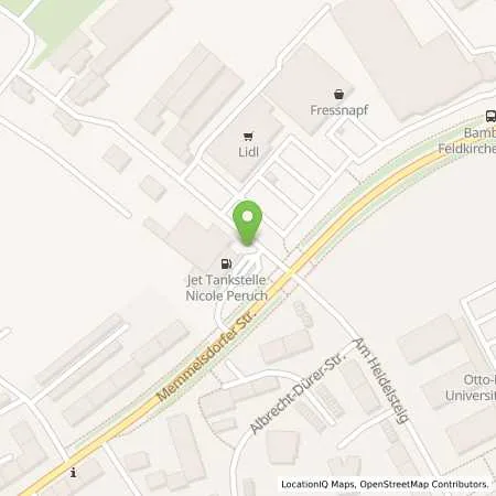 Standortübersicht der Tankstelle JET BAMBERG VILLACHSTR. 1 in 96052 BAMBERG