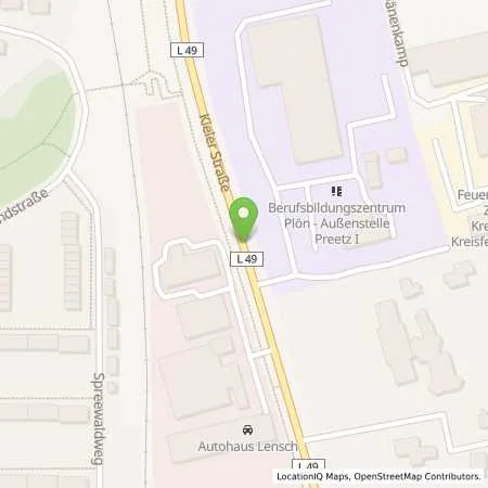 Standortübersicht der Tankstelle Sönke Mau in 24211 Preetz