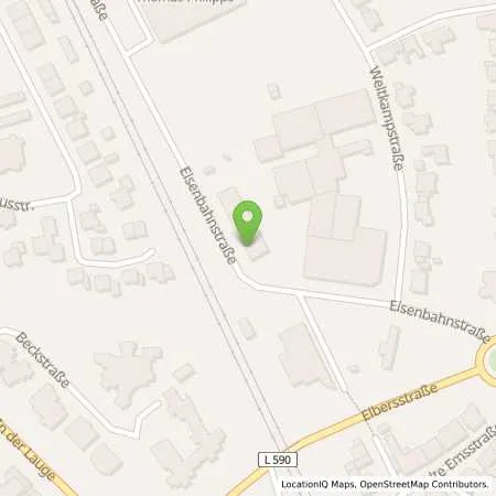 Standortübersicht der Tankstelle Raiffeisen Münster LAND eG in 48282 Emsdetten