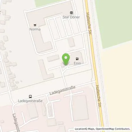 Standortübersicht der Tankstelle Esso Tankstelle in 06217 MERSEBURG