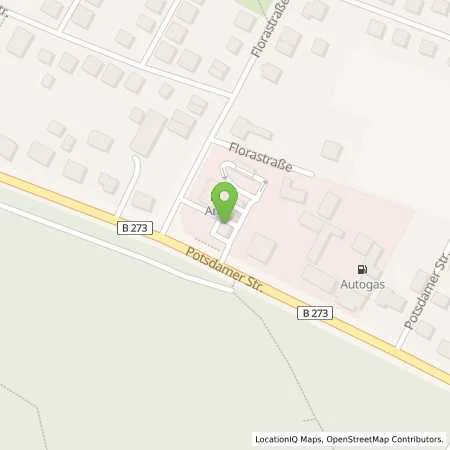 Standortübersicht der Tankstelle Aral Tankstelle in 14469 Potsdam