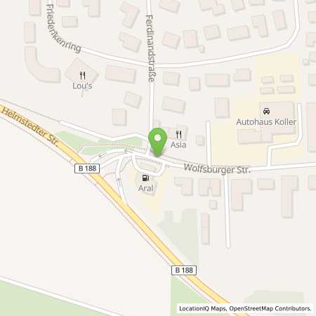 Standortübersicht der Benzin-Super-Diesel Tankstelle: Aral Tankstelle in 38448, Wolfsburg