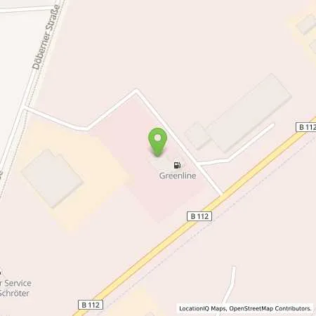 Standortübersicht der Tankstelle Greenline Forst in 03149 Forst