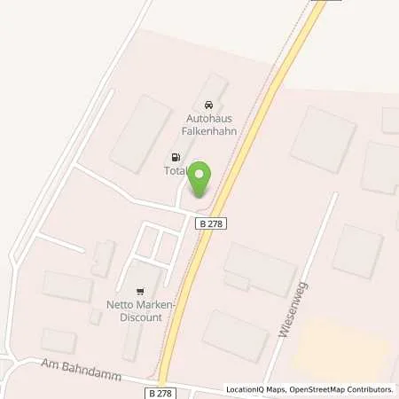 Standortübersicht der Tankstelle TotalEnergies Geisa in 36419 Geisa