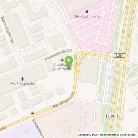 Standortübersicht der Tankstelle Shell Hannover Berckhusen Str. 149 in 30625 Hannover