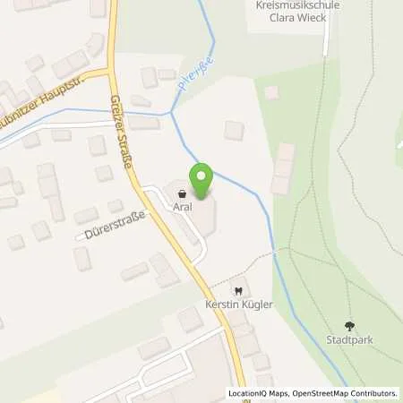 Standortübersicht der Tankstelle Aral Tankstelle in 08412 Werdau