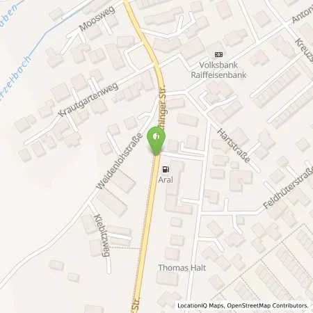 Standortübersicht der Tankstelle Aral Tankstelle in 82239 Alling