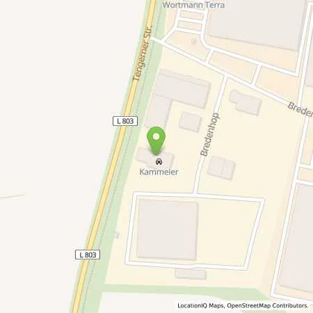 Standortübersicht der Tankstelle Kammeier Automobile in 32609 Hüllhorst