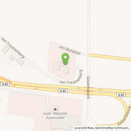 Standortübersicht der Tankstelle Wackersdorf, Richtfeld 1 in 92442 Wackersdorf