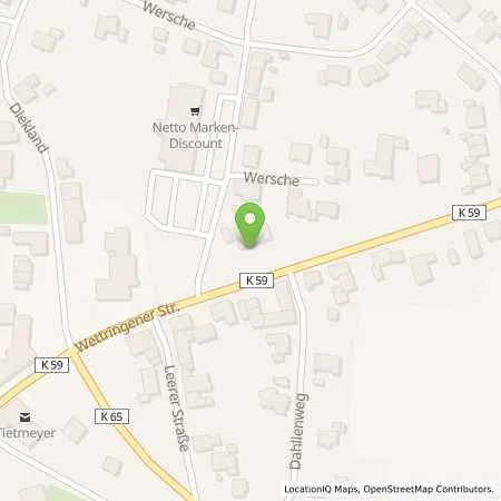 Standortübersicht der Tankstelle Q1 Tankstelle in 48629 Metelen