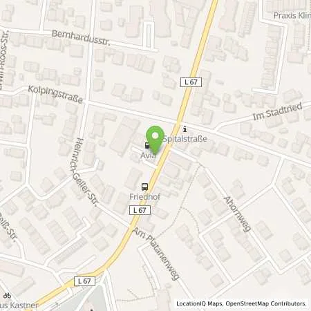 Standortübersicht der Tankstelle AVIA Kuppenheim in 76456 Kuppenheim