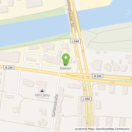 Standortübersicht der Benzin-Super-Diesel Tankstelle: Tankstelle Klaeser in 44653, Herne