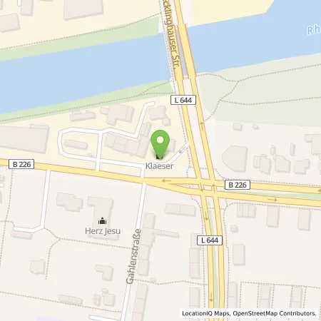 Standortübersicht der Tankstelle Tankstelle Klaeser in 44653 Herne