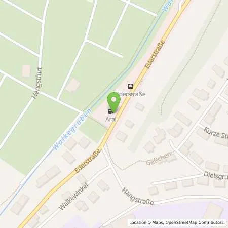 Standortübersicht der Tankstelle Aral Tankstelle in 35066 Frankenberg