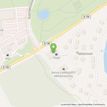 Standortübersicht der Tankstelle TotalEnergies Bergen in 18528 Bergen