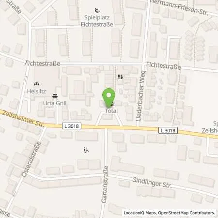 Standortübersicht der Tankstelle TotalEnergies Hofheim in 65719 Hofheim