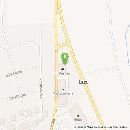 Standortübersicht der Tankstelle BARS Tankstellenservice GmbH in 97490 Poppenhausen