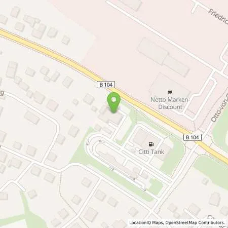 Standortübersicht der Tankstelle CITTI Tankstelle in 17033 Neubrandenburg