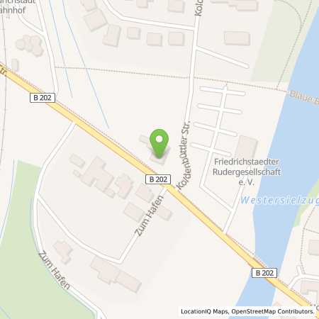 Standortübersicht der Benzin-Super-Diesel Tankstelle: Friedrichstadt (25840), Tönninger Str. 13 in 25840, Friedrichstadt