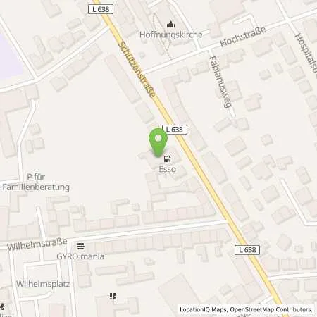 Standortübersicht der Tankstelle Esso Tankstelle in 45699 HERTEN