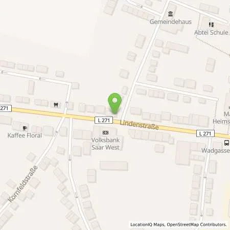 Standortübersicht der Tankstelle Daniel Meiser in 66787 Wadgassen