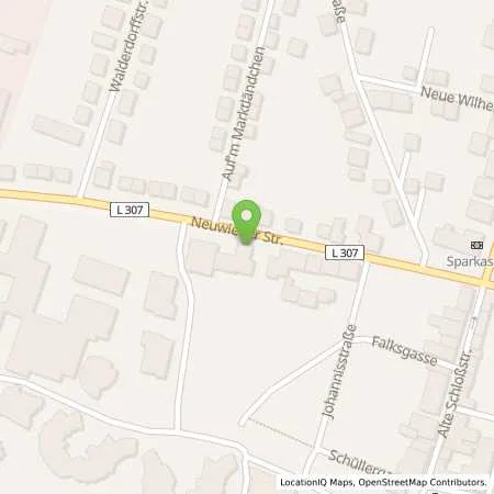 Standortübersicht der Tankstelle T Neuwied in 56566 Neuwied