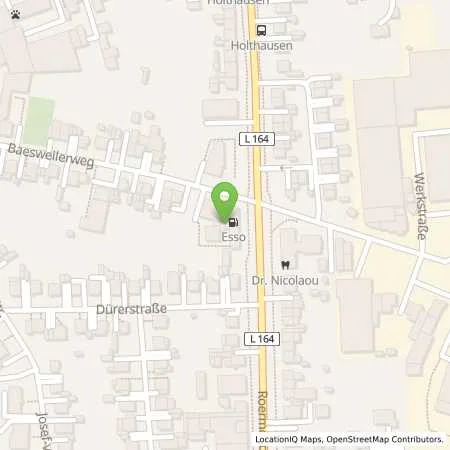 Standortübersicht der Tankstelle Esso Tankstelle in 52531 UEBACH (PALENBERG)