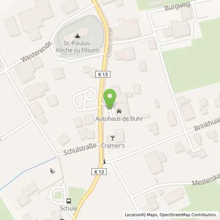 Standortübersicht der Tankstelle AVIA Tankstelle in 26849 Filsum