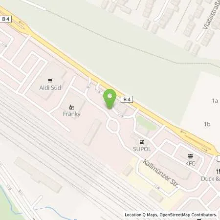 Standortübersicht der Tankstelle JET NUERNBERG REGENSBURGER STR. 286 in 90480 NUERNBERG