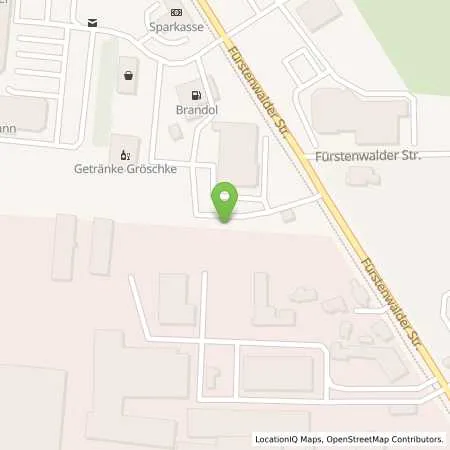 Standortübersicht der Tankstelle Brandol Mineralölhandel GmbH in 15848 Beeskow