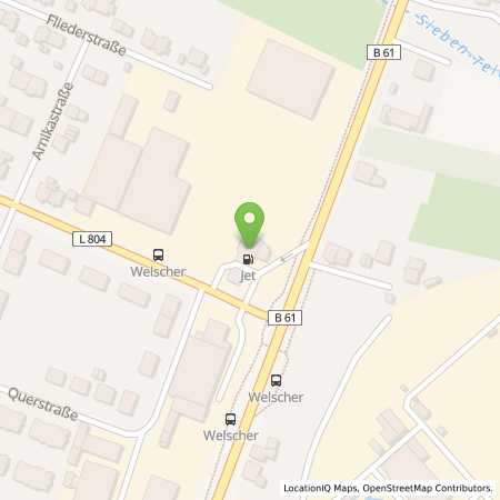 Position der Tankstelle JET BIELEFELD HERFORDER STR. 601