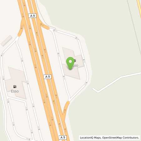 Standortübersicht der Benzin-Super-Diesel Tankstelle: Esso Tankstelle in 07629, SCHLEIFREISEN