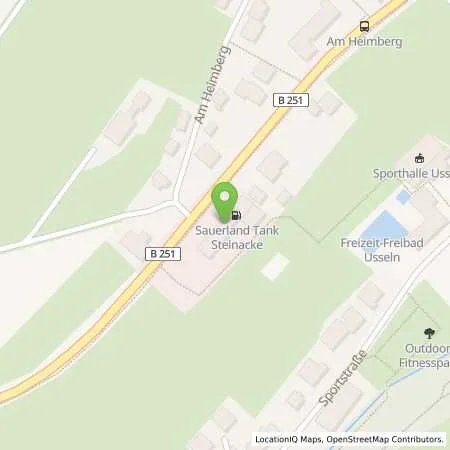 Standortübersicht der Tankstelle Sauerland Tank in 34508 Willingen (Usseln)