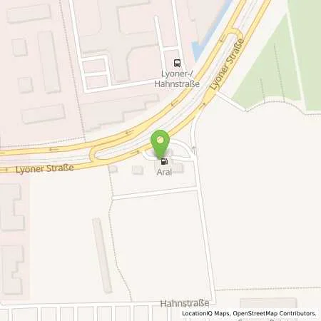 Standortübersicht der Tankstelle Aral Tankstelle in 60528 Frankfurt