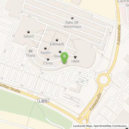 Standortübersicht der Tankstelle Ratio Baunatal in 34225 Baunatal