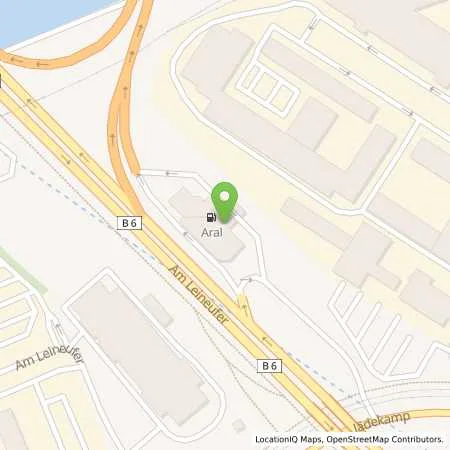 Standortübersicht der Tankstelle Aral Tankstelle in 30419 Hannover