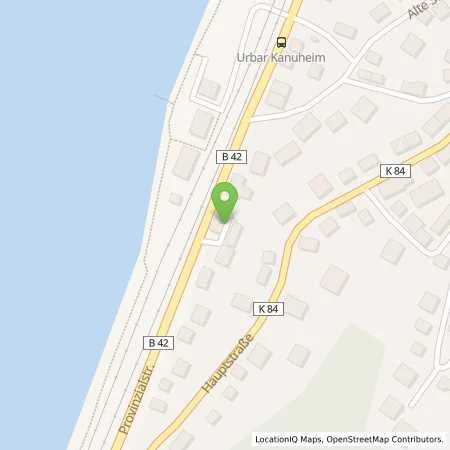 Standortübersicht der Tankstelle Wolfgang Gattung in 56182 Urbar