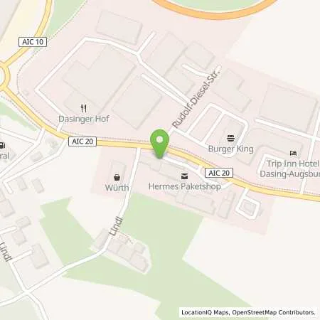 Standortübersicht der Tankstelle Shell Dasing Laimeringer Str 10 in 86453 Dasing