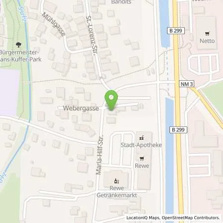 Standortübersicht der Tankstelle Tankstelle Kienlein in 92334 Berching