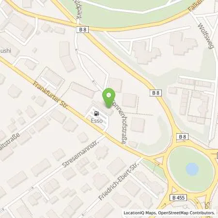 Standortübersicht der Tankstelle Esso Tankstelle in 61462 KOENIGSTEIN