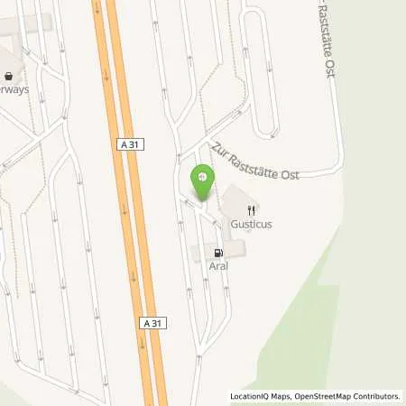 Standortübersicht der Tankstelle Ems-Vechte Ost in 49835 Wietmarschen