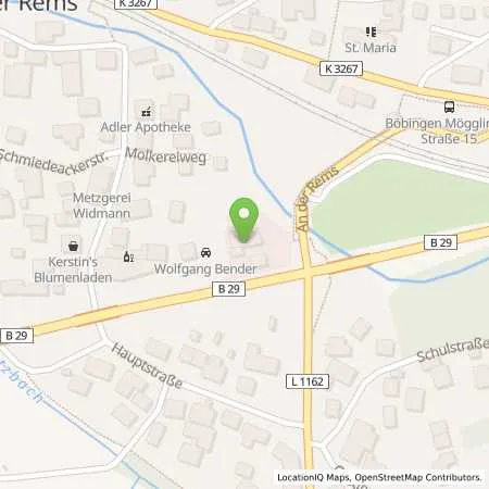 Standortübersicht der Tankstelle Esso Tankstelle in 73560 BOEBINGEN